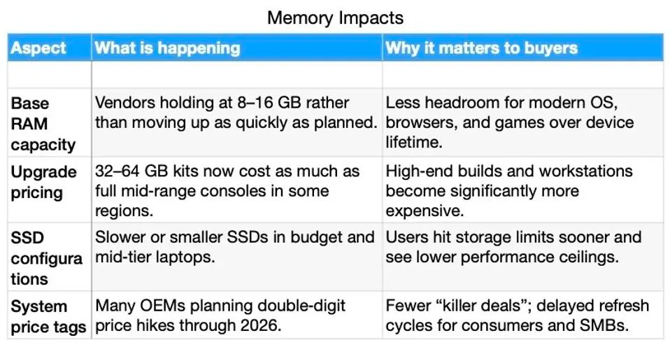 Memory Impacts