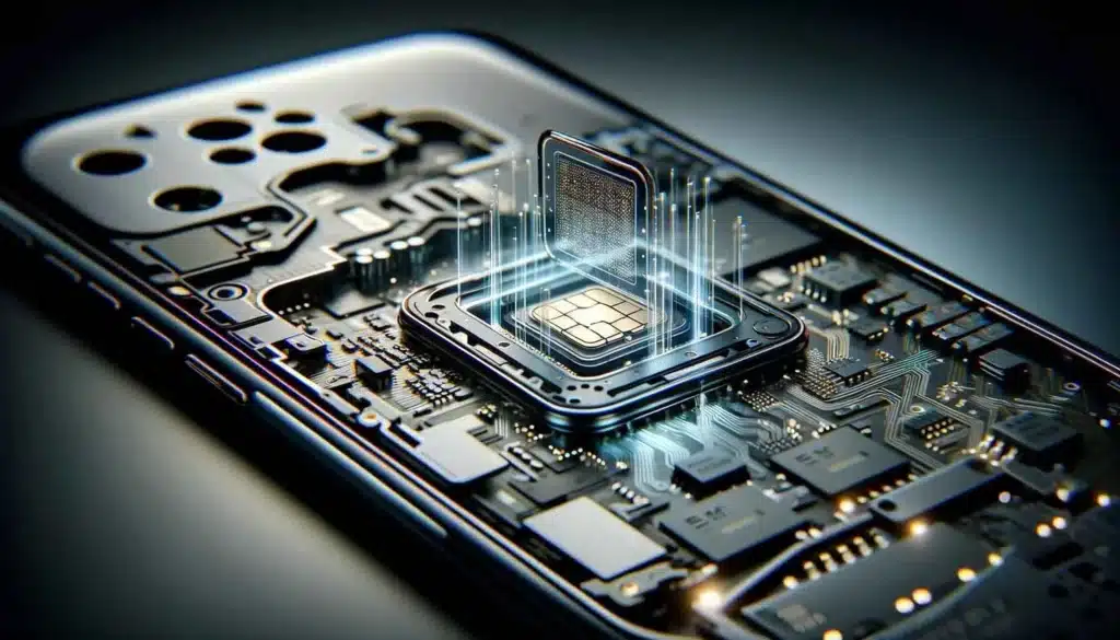 A traditional SIM card stores your carrier information and connects your phone to a cellular network.