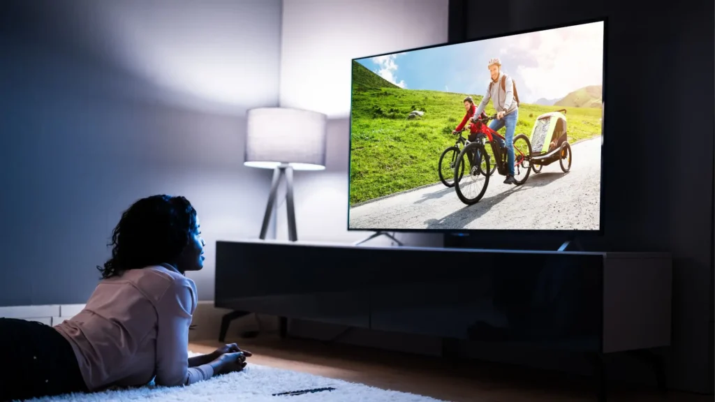 OLED saves power during dark scenes by turning off unused pixels.