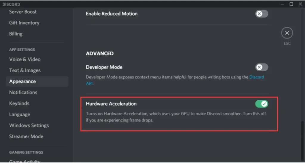 Discord overlay FPS drops