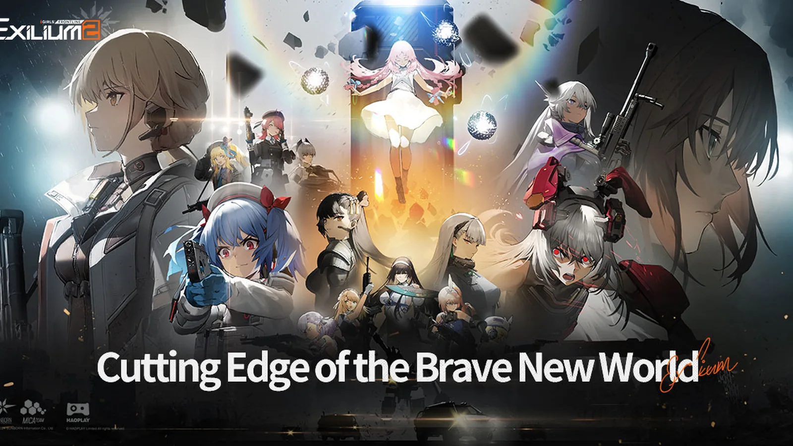 Girls’ Frontline 2: Exilium official website artwork featuring Tactical Dolls and the game’s military science-fiction