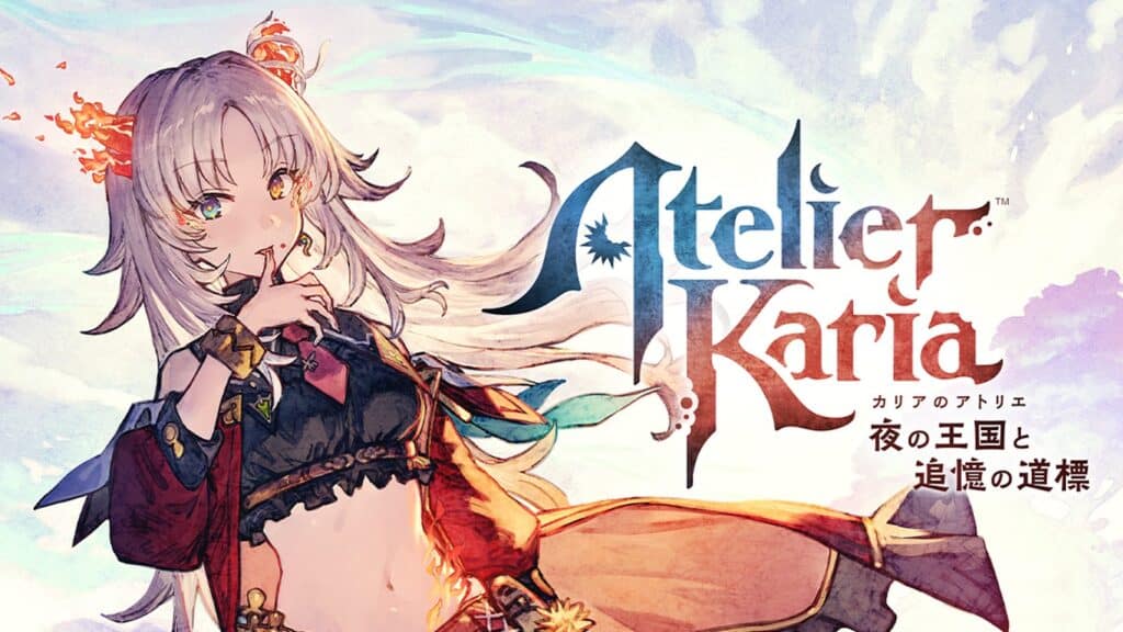 Atelier Karia Launches February 25, 2027 Official Atelier Karia promotional image showing Karia standing in a vast glowing underground landscape
