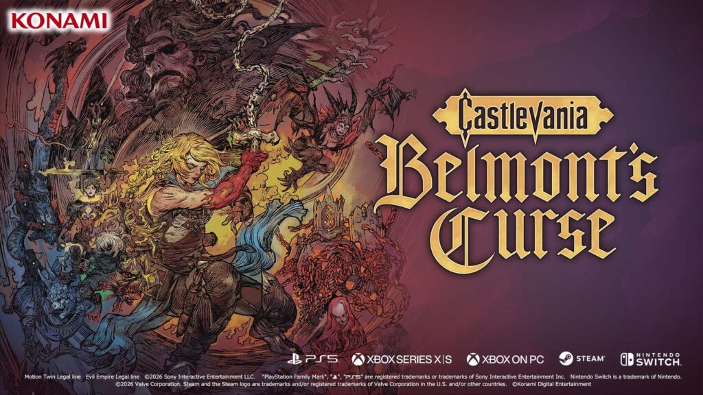 Castlevania: Belmont’s Curse Achievements Reveal Bosses and Endings Official wide character artwork featuring Rose Belmont and other key characters from Belmont’s Curse