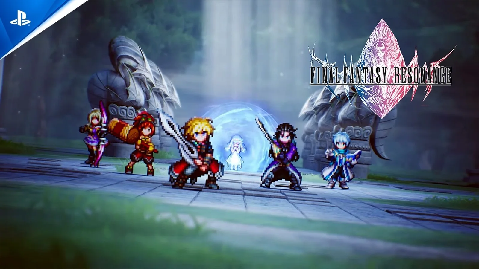 Official Final Fantasy Resonance promotional image featuring the game’s main characters and key art