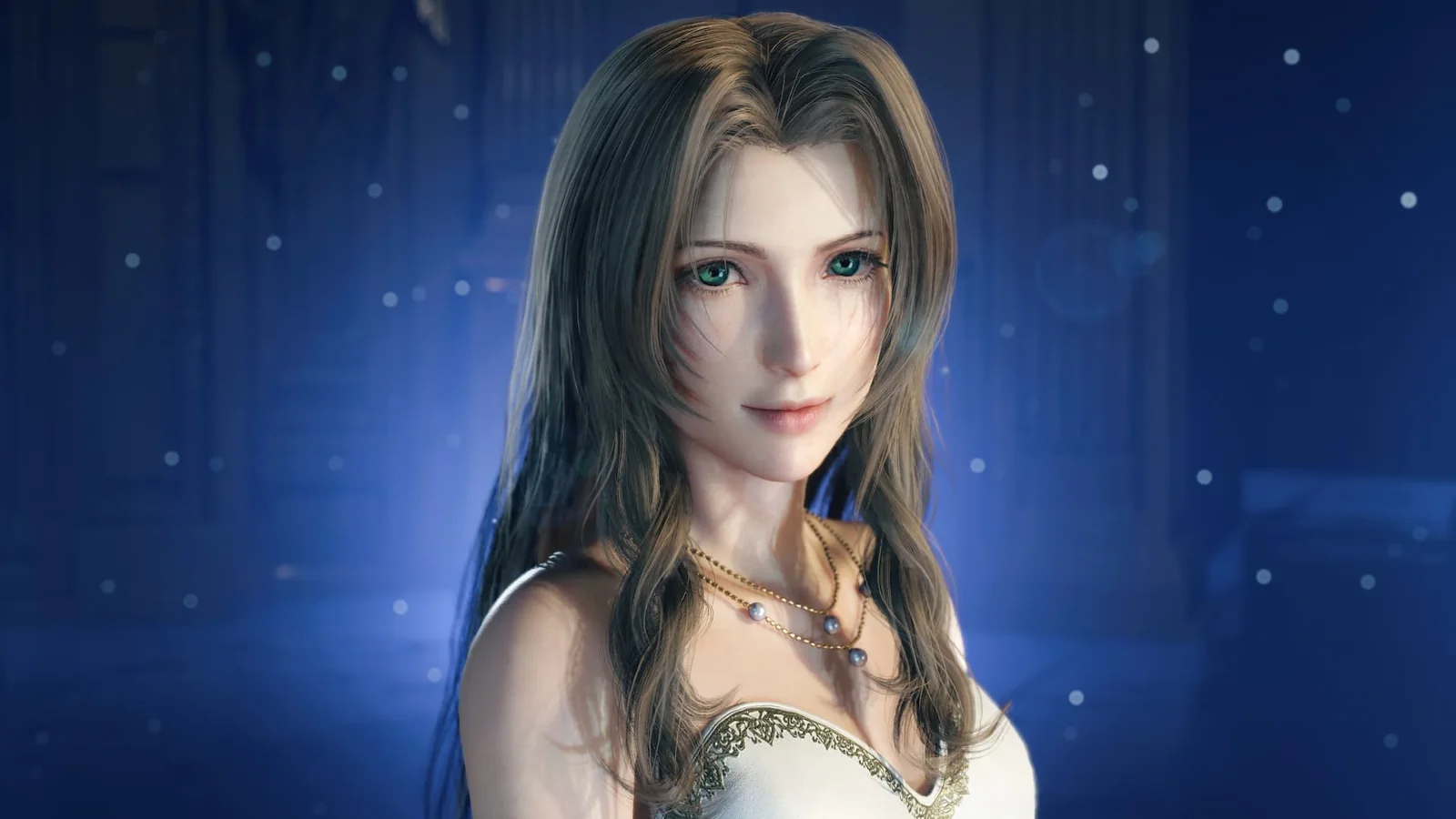 Official Final Fantasy VII Rebirth key art showing Cloud and Zack with Sephiroth centered between them beneath a