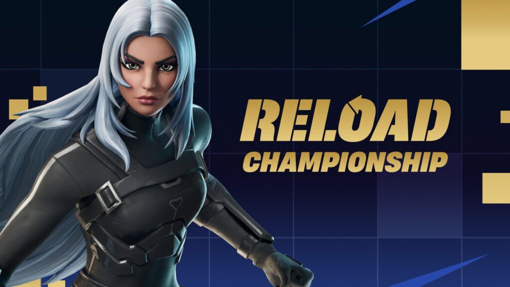 Fortnite 2027 Competitive Roadmap Reportedly Revealed Official Fortnite Reload Championship artwork featuring a character beside the Reload Championship title