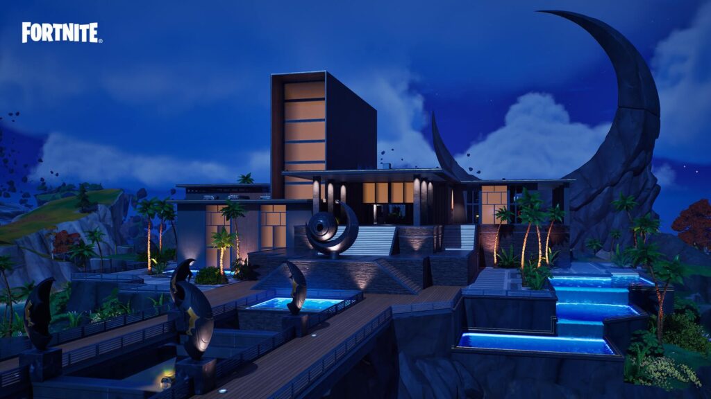 Fortnite Leak Reveals New Elite Kado Thorne Skin Official Fortnite screenshot of Eclipsed Estate, Kado Thorne's primary Chapter 4 Season 4 stronghold