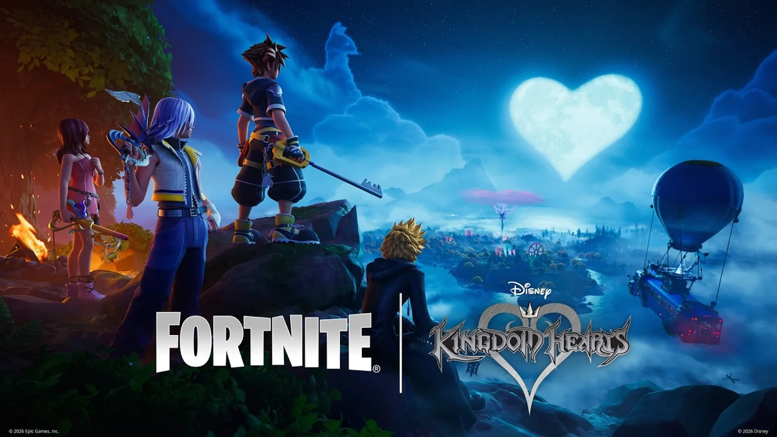 Official Fortnite trailer featuring Sora and the Kingdom Hearts crossover arriving in Fortnite