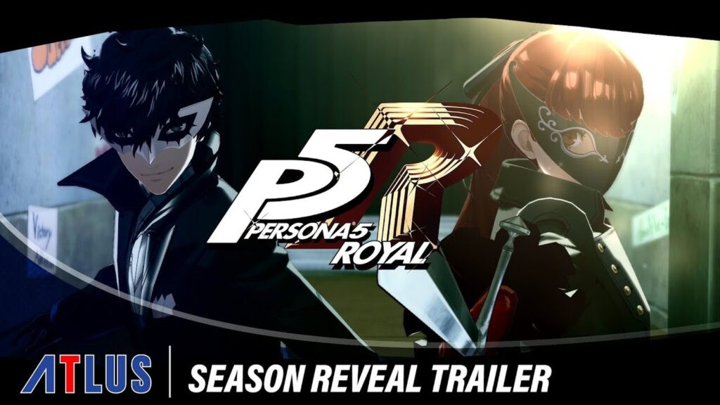 Official Persona 5 Royal promotional trailer thumbnail featuring the Phantom Thieves and the game's red-and-black visual