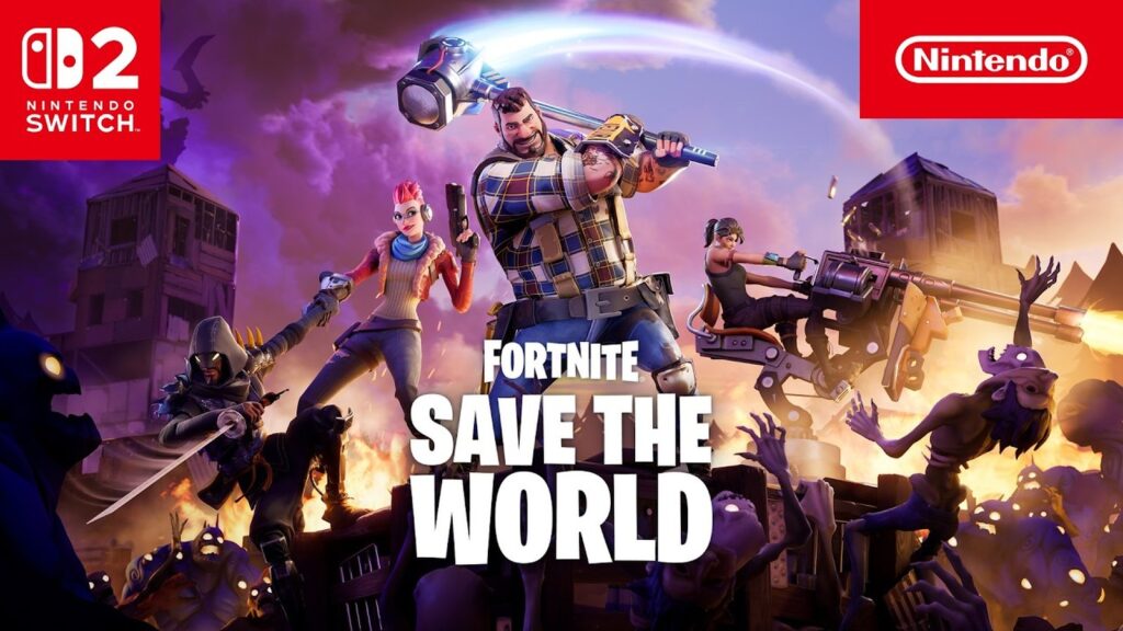 Fortnite Save the World Temporarily Unavailable on Switch 2 Official Fortnite Save the World Nintendo Switch 2 trailer thumbnail showing the PvE mode