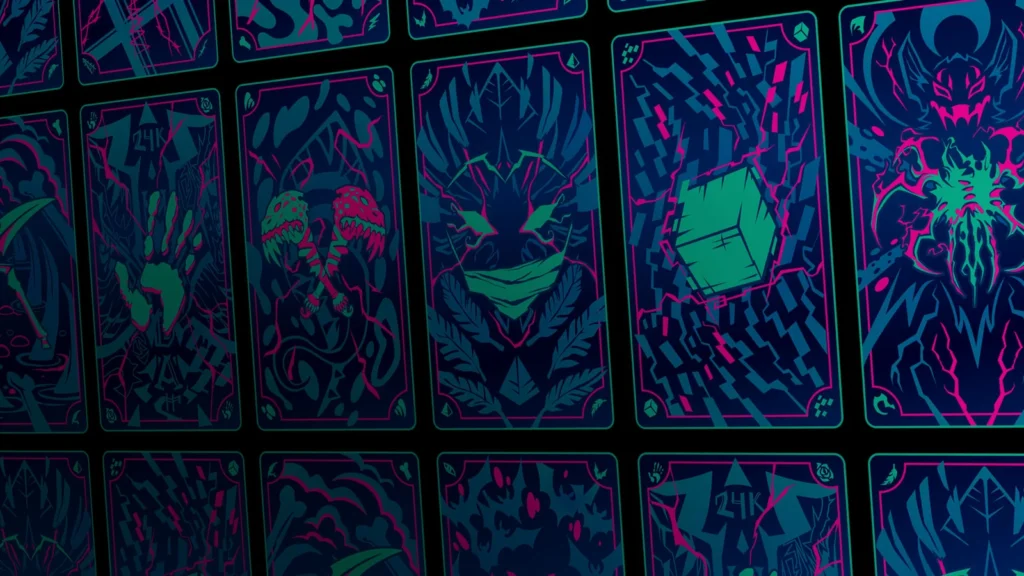 Official Fortnitemares 2021 tarot-card background artwork