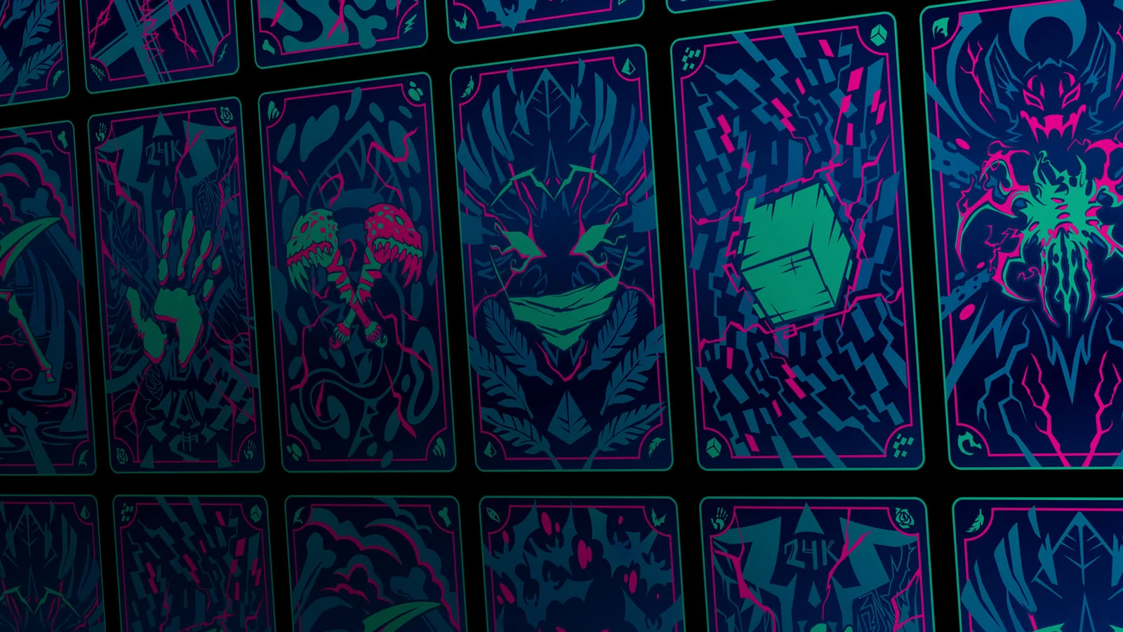 Official Fortnitemares 2021 tarot-card background artwork