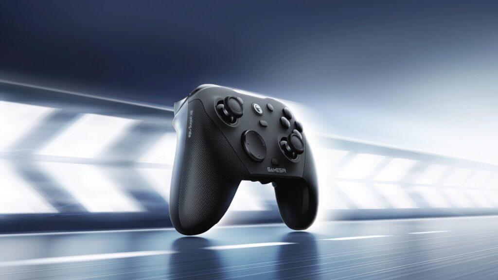 GameSir Responds to CDL Controller Concerns With Tournament Firmware Official landscape render of the black GameSir G7 Pro 8K PC controller against a motion-themed background