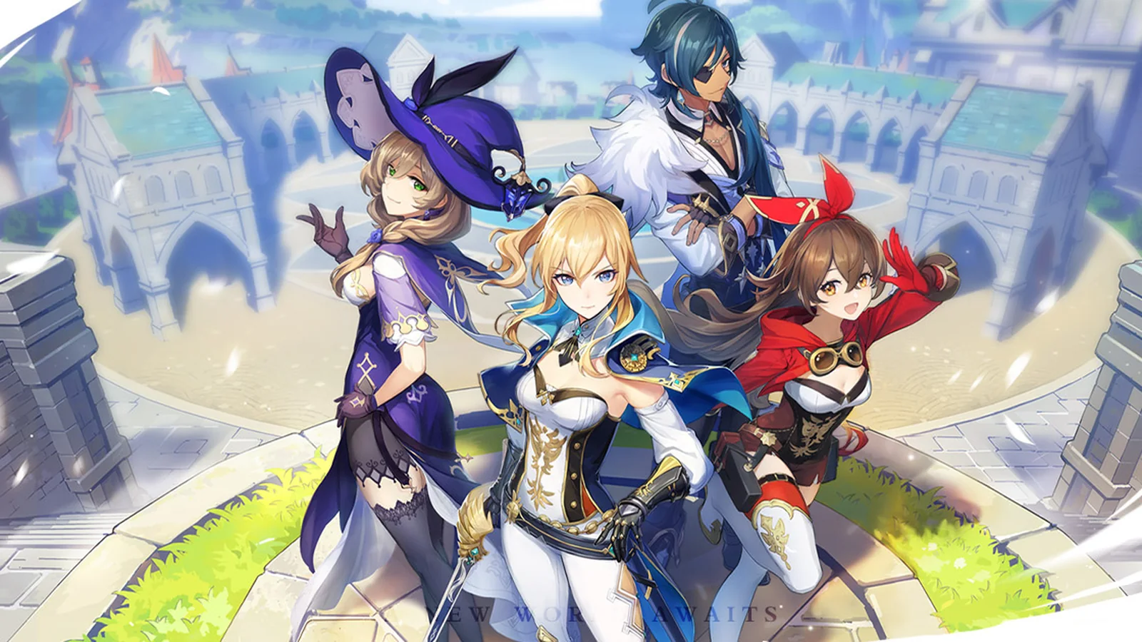 Official Vesna promotional artwork set inside an icy Snezhnayan ceremonial hall