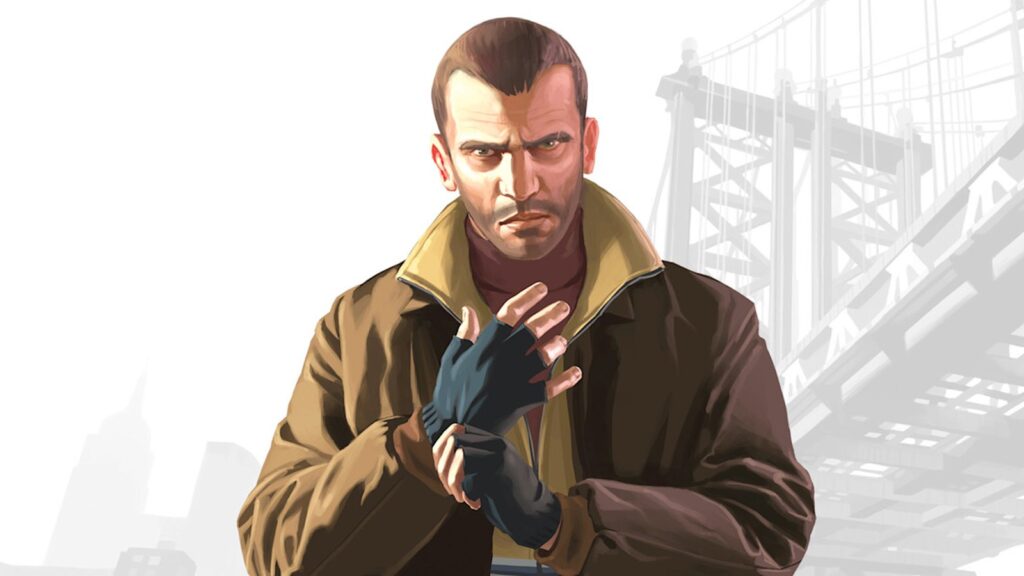GTA IV Mod Adds Native DLSS, FSR and HDR Support Grand Theft Auto IV: Complete Edition promotional screenshot featuring Niko Bellic in a Liberty City nightclub