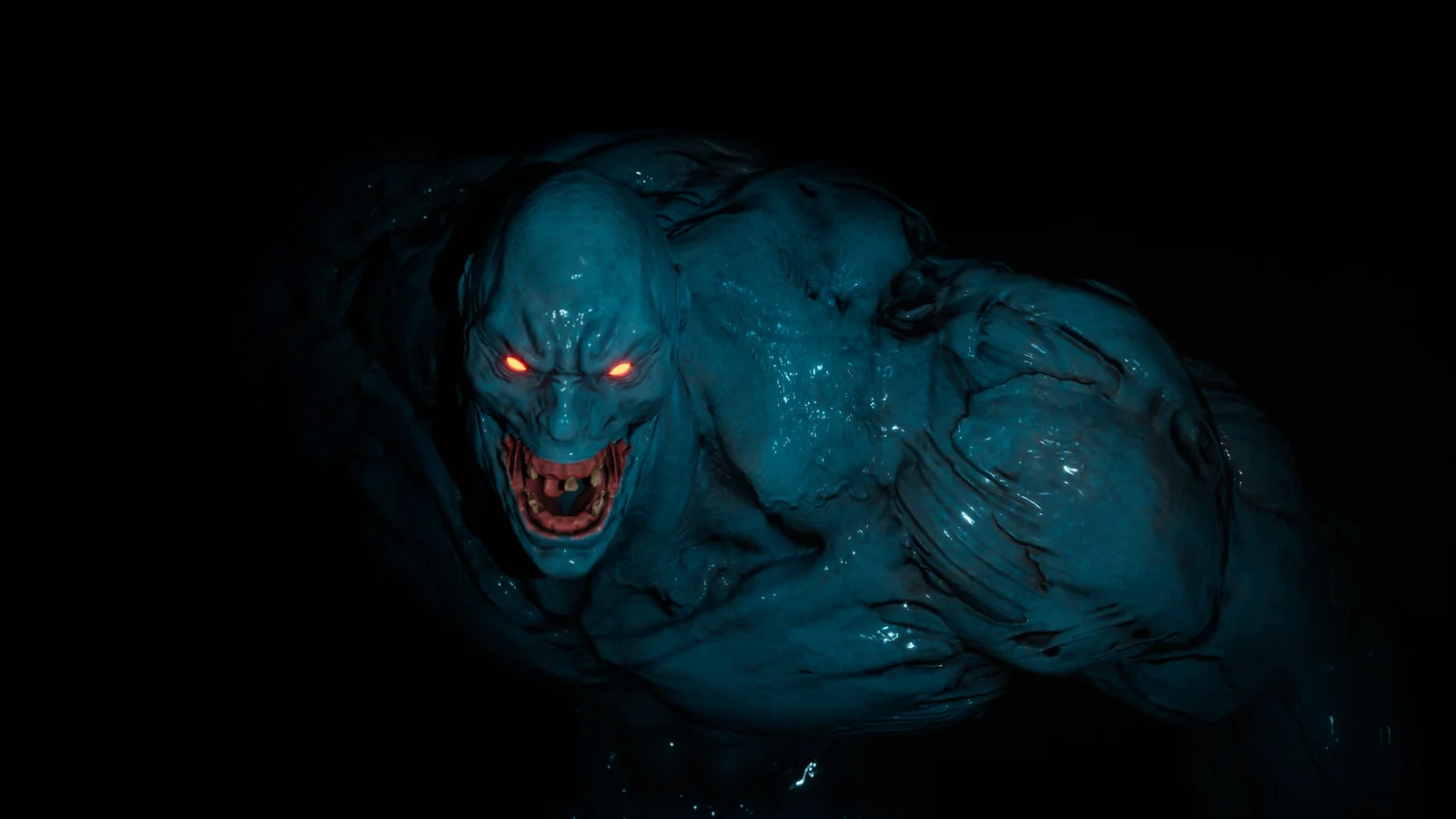 Official Gungrave G.O.R.E: Blood Heat gameplay screenshot showing Grave unleashing red-charged gunfire in a