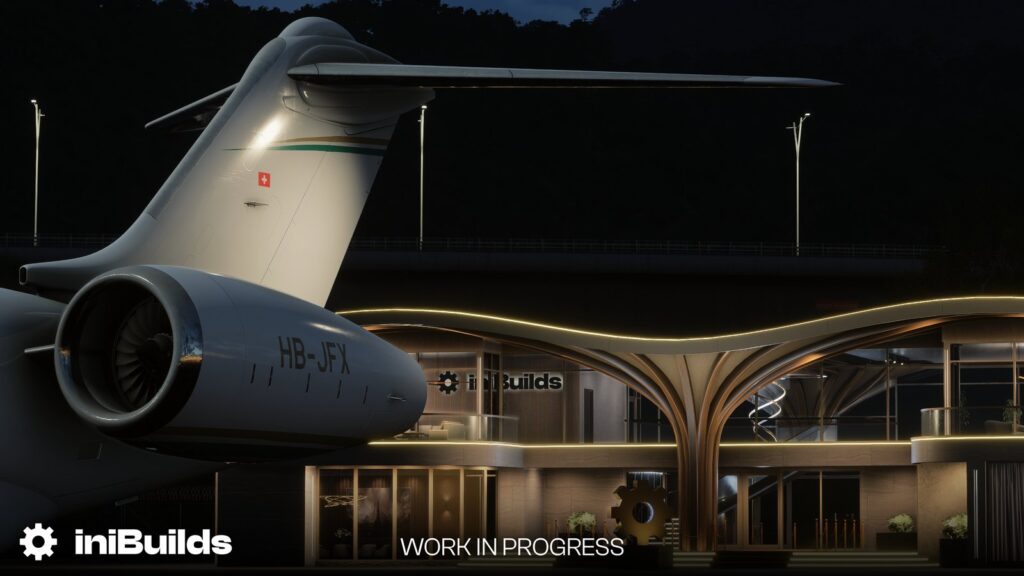 iniBuilds Airbus A380 Launches for Microsoft Flight Simulator 2024 Official iniBuilds A380 promotional render showing an Emirates-liveried A380 climbing through clouds