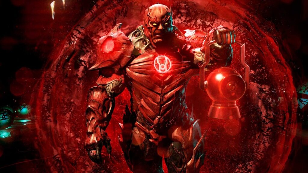 Injustice 3 Rumor Grows After Mystery AAA Fighter Playtest Official Injustice 2 gallery artwork showing Atrocitus surrounded by intense red energy