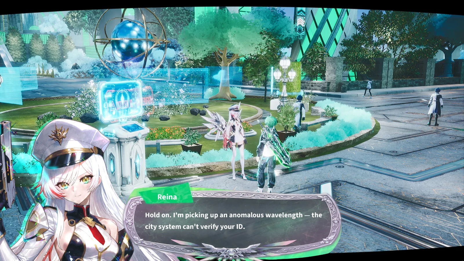 Official KAELIS: Seraph Protocol library hero artwork showing the game's sci-fantasy city and character cast