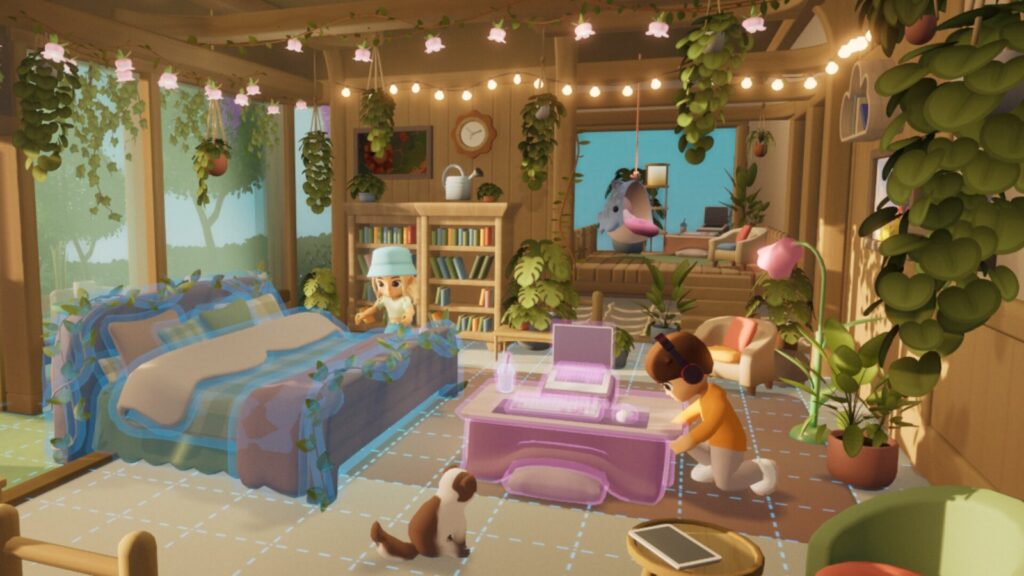 Loftia Enters Steam Early Access on November 3 Official Loftia Steam screenshot showing players decorating a cozy plant-filled home