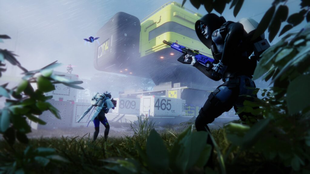 Bungie Delays Marathon’s Major September Update to December 8 Official Marathon gameplay screenshot showing armed Runners moving through a foggy futuristic environment on Tau Ceti IV