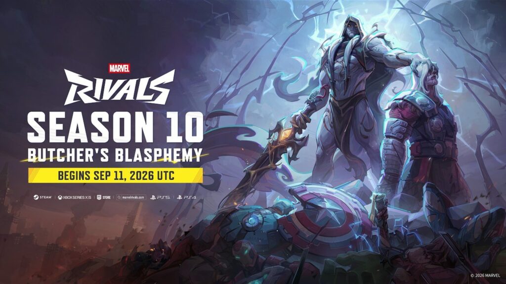 Official Marvel Rivals Season 10 trailer thumbnail showing Gorr the God Butcher in Butcher's Blasphemy