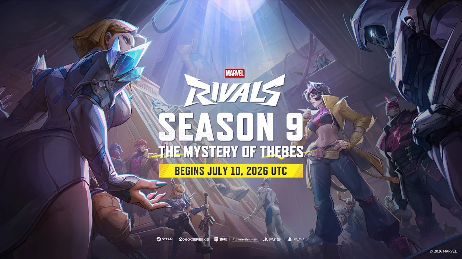 Official Marvel Rivals Season 9 trailer thumbnail for The Mystery of Thebes, the storyline that directly precedes Gorr’s