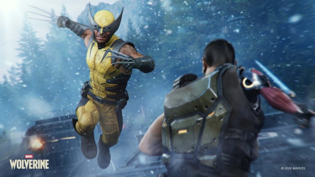 Marvel’s Wolverine Hotfix Tones Down Scent Trails Wolverine lunging at a Reaver on top of a moving truck during combat