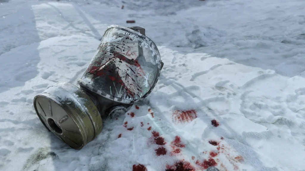Metro 2039 Launches February 4, 2027 With 60FPS Ray Tracing Official Metro Exodus hazard artwork showing a survivor navigating a heavily irradiated environment