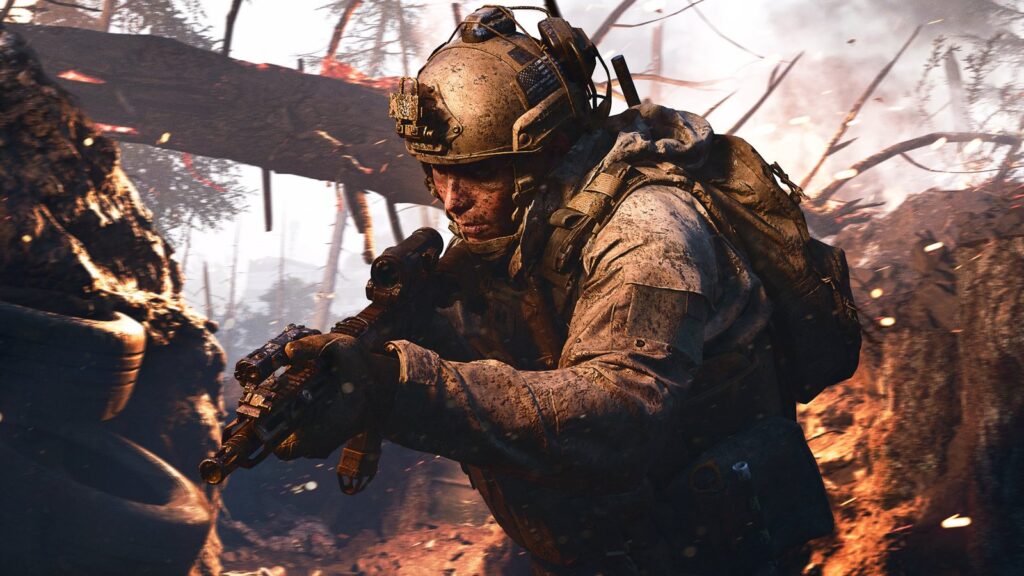 Modern Warfare 4 Beta Trailed Black Ops 7 and Warzone on Consoles Official Modern Warfare 4 multiplayer screenshot showing operators moving through the Transit map