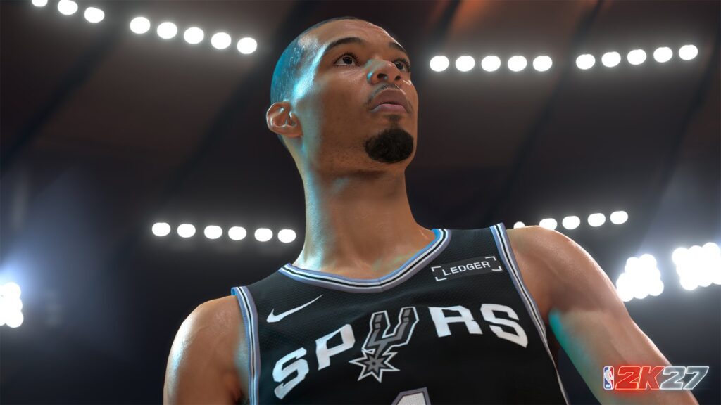 2K Says It Doesn’t Want NBA 2K VC to Carry Over Each Year Official NBA 2K27 first-look screenshot of Victor Wembanyama in a San Antonio Spurs uniform