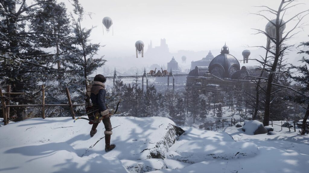 Neowiz Files ‘Wonders of O’ Trademark Amid Lies of P Sequel Work Official Lies of P screenshot showing P overlooking a snowy section of Krat