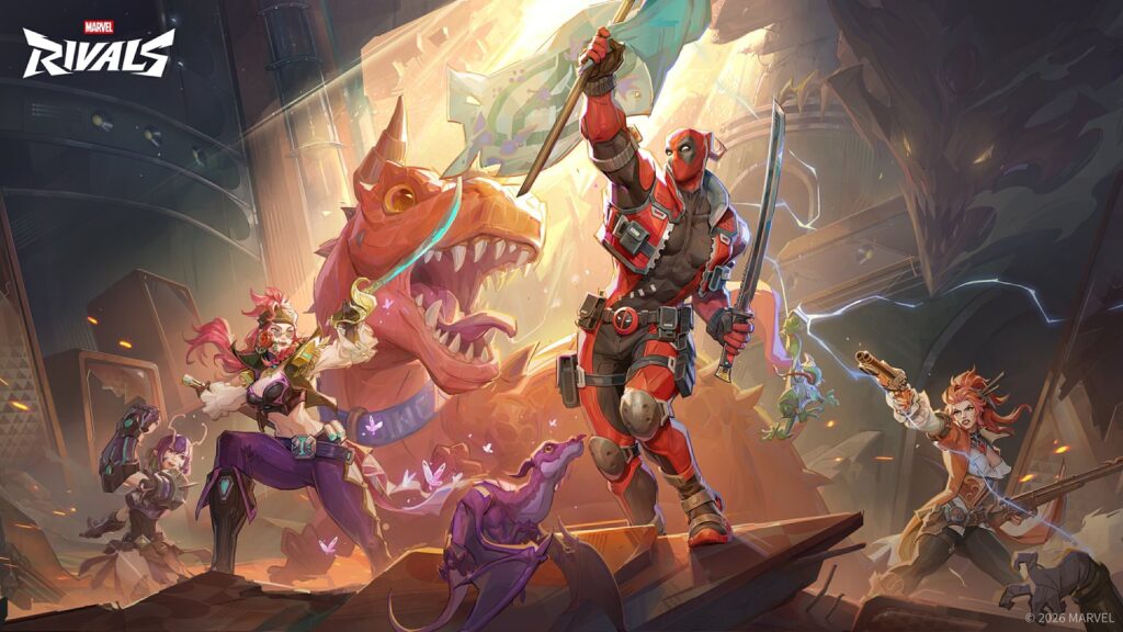 NetEase Files ECC: REDLINE Trademark for New Online Game Marvel Rivals promotional artwork showing multiple characters in a colorful fantasy setting
