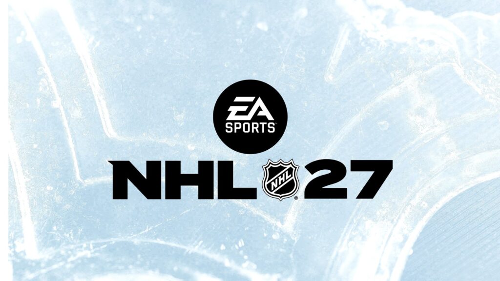 Official NHL 27 reveal artwork featuring cover athlete Macklin Celebrini