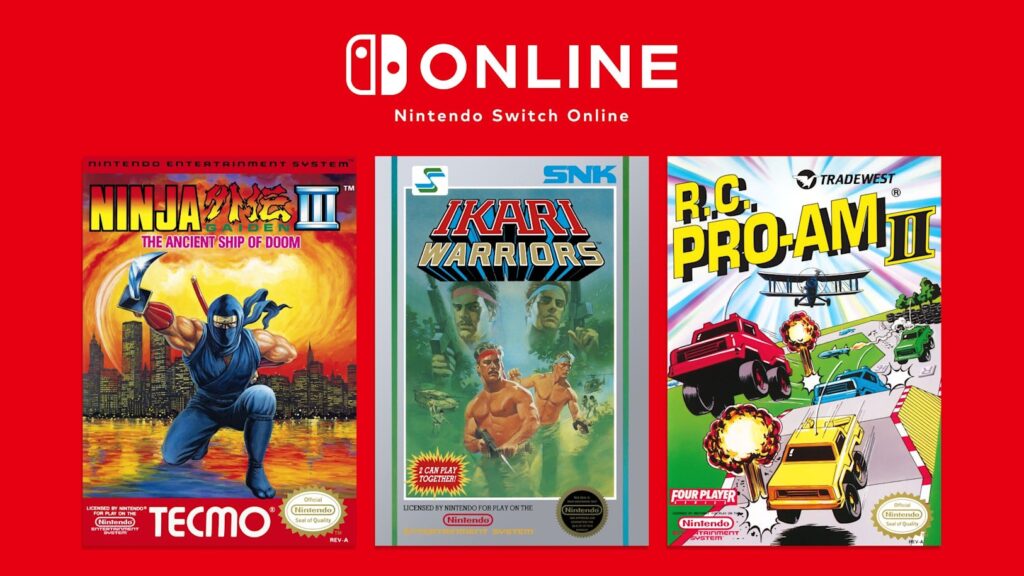 Nintendo Classics Adds Ninja Gaiden III and Two More NES Games Official Nintendo Classics September 2026 banner showing the box art for Ikari Warriors, Ninja Gaiden III and R.C. Pro-A