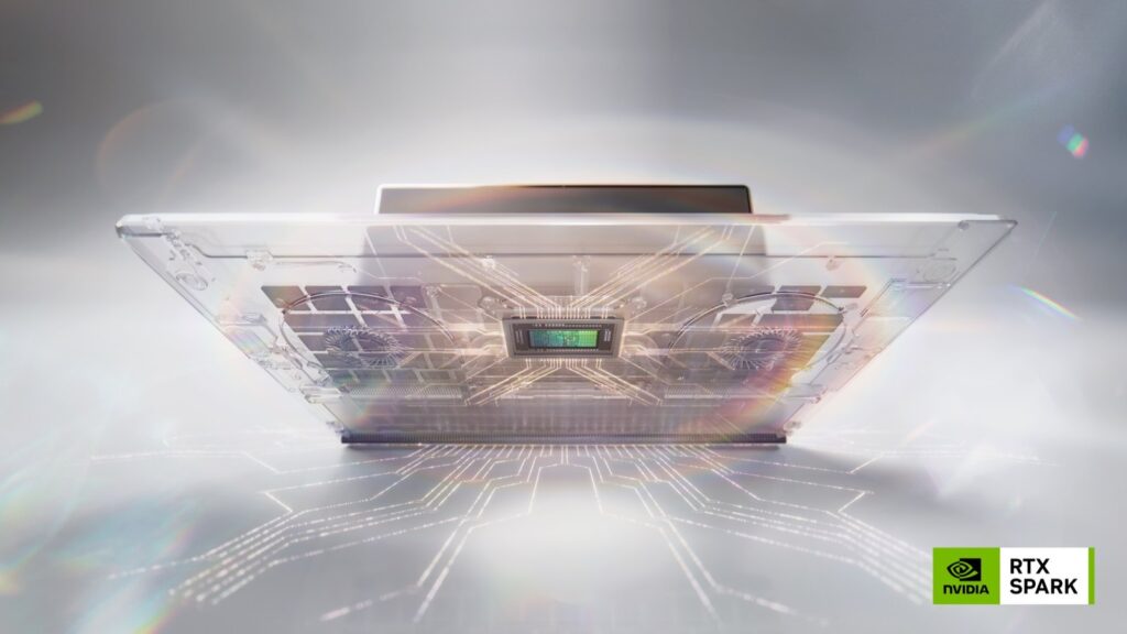 NVIDIA Expands Local AI Push With RTX Spark PCs and PAIR Official NVIDIA Local AI hero image showing an RTX Spark laptop with the Blackwell chip highlighted inside the chassis