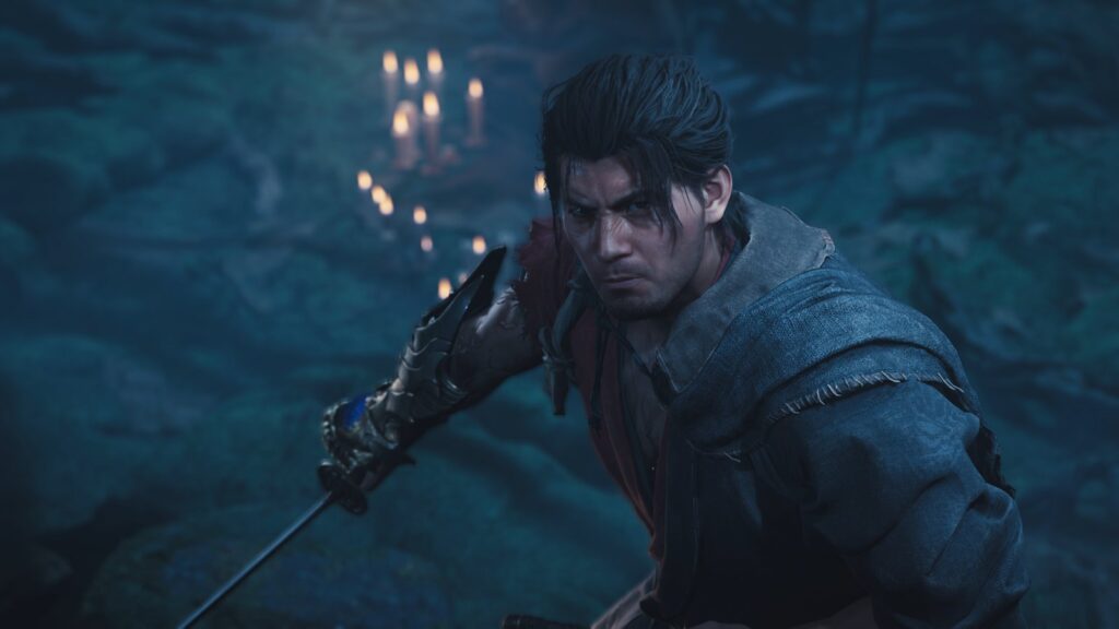 Onimusha: Way of the Sword Sells 1 Million Copies on Launch Day Official Onimusha: Way of the Sword screenshot showing Miyamoto Musashi readying his sword in a dark supernatural