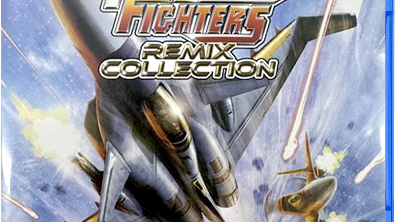Raiden Fighters Remix Collection PlayStation 5 cover artwork showing fighter jets in aerial combat
