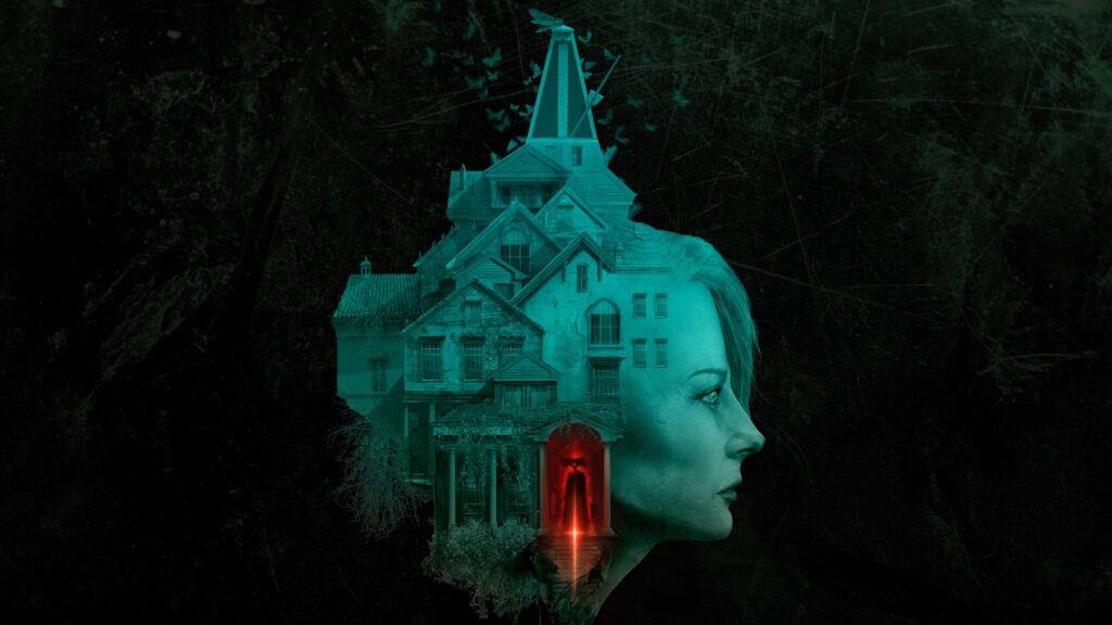 Remothered Remasters Set for Q1 2027 Release Rosemary Reed standing outside the Felton mansion while a Stalker appears in the courtyard