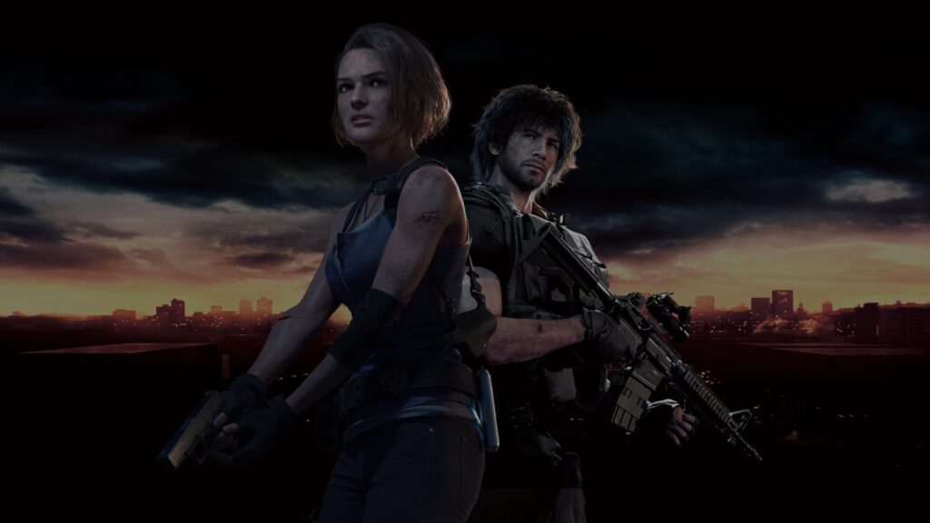 Resident Evil 2, 3 and 4 Remakes Hit Switch 2 October 16 Official Resident Evil 3 remake key art featuring Jill Valentine and Carlos Oliveira
