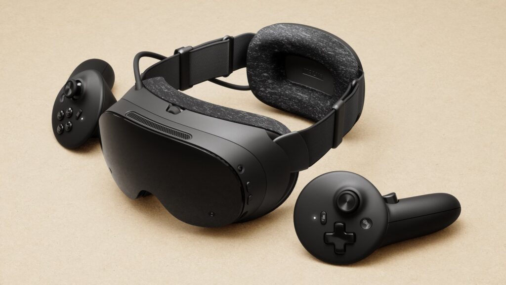 Steam Frame Pricing Appears on Steam Search Ahead of Launch Close product shot of the Steam Frame headset and one controller on a neutral background