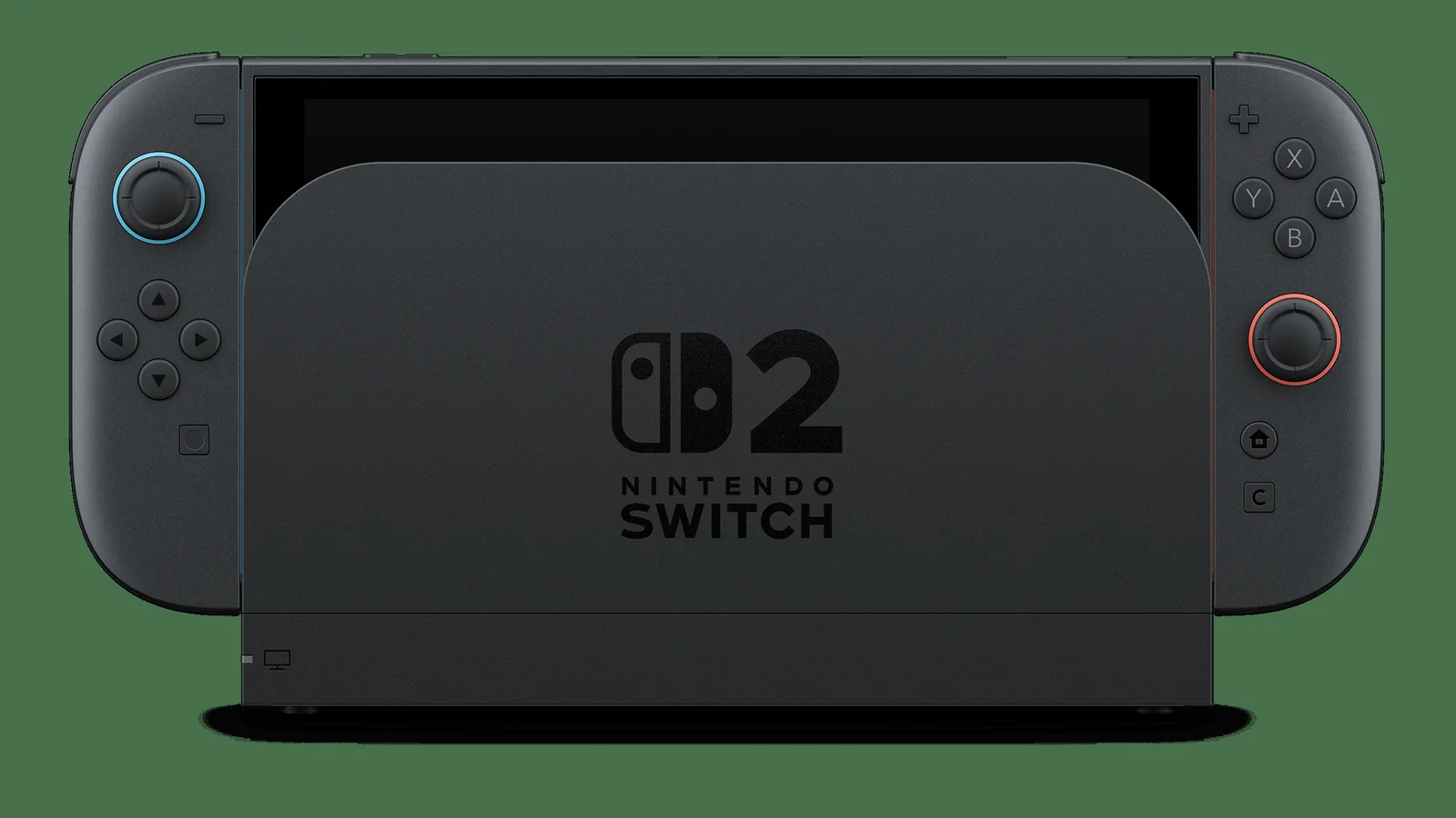 Official Nintendo Switch 2 console shown seated in its dock