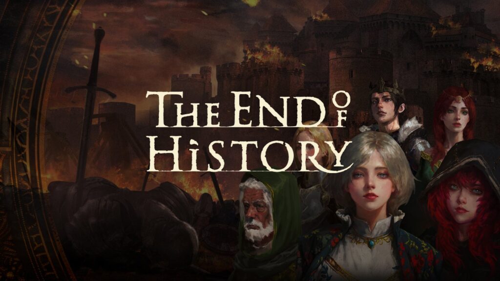 The End of History Coming to PS5 and Xbox Series in Q1 2027 Official The End of History gameplay screenshot showing characters moving through a snowy medieval settlement and