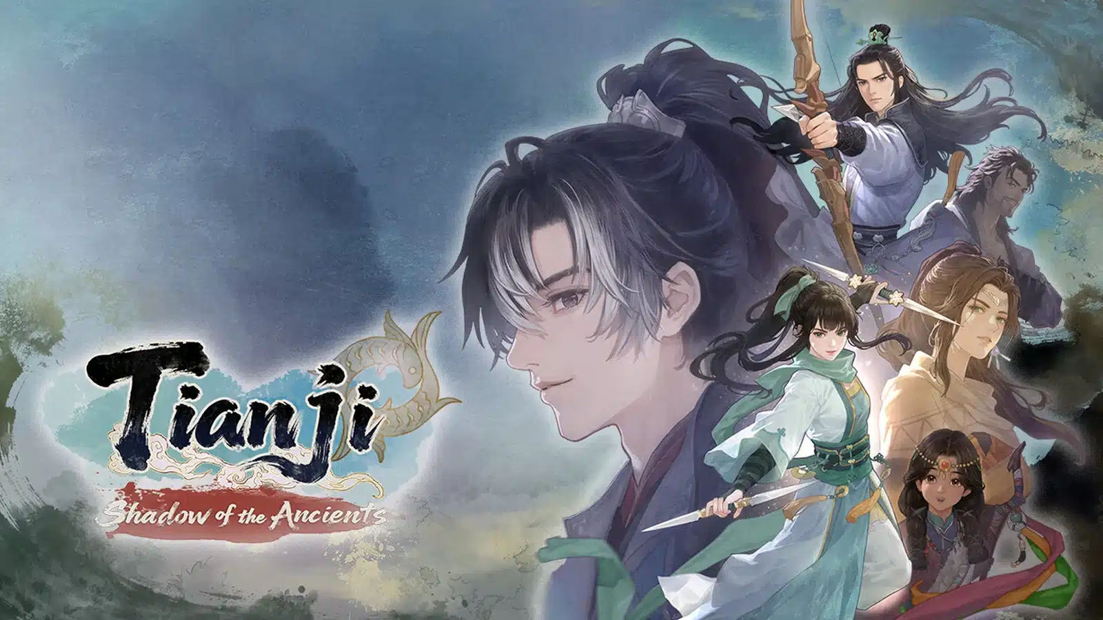 Official landscape capsule artwork for Tianji: Shadow of the Ancients from its Steam store listing