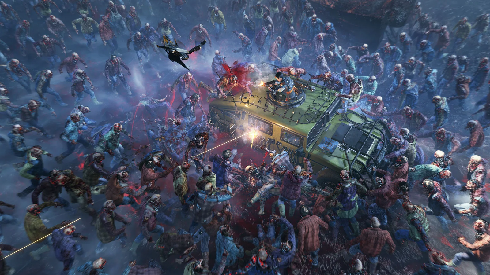 Official Toxic Commando gameplay screenshot showing another combat encounter with the game’s undead enemies