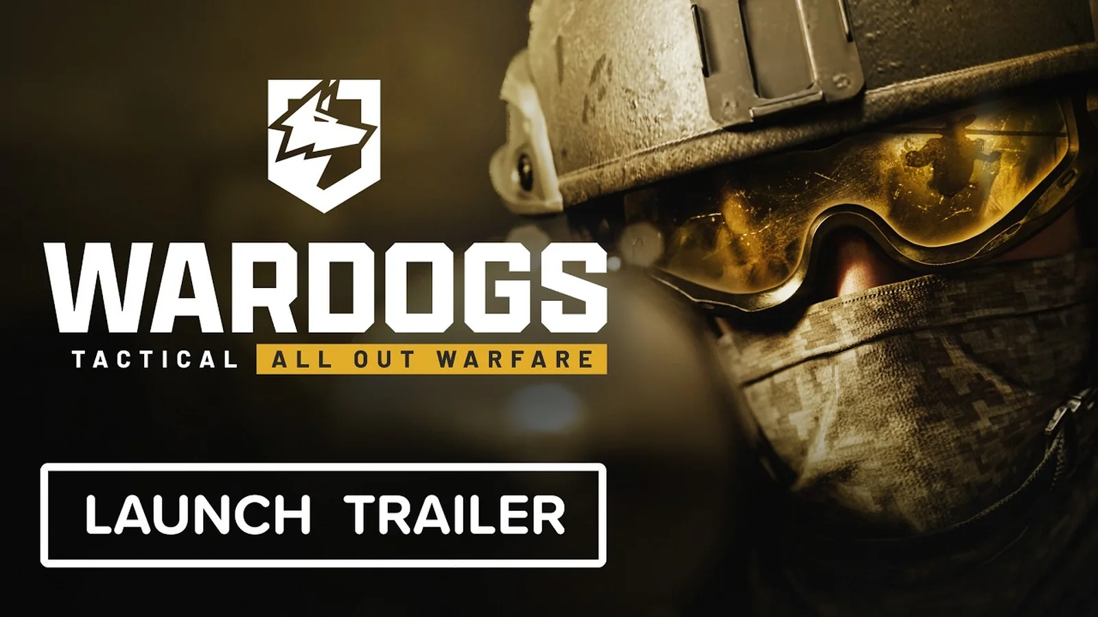 Official WARDOGS gameplay image showing squad-based combat across an industrial battlefield