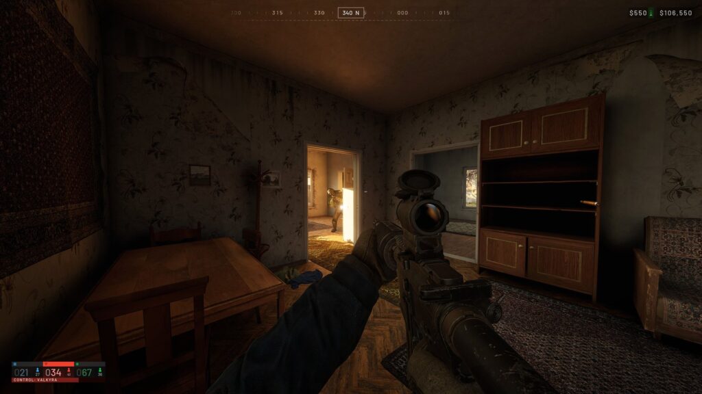 WARDOGS Tops Steam Paid Sellers After Early Access Launch Official WARDOGS first-person screenshot showing close-quarters combat inside a damaged residential building