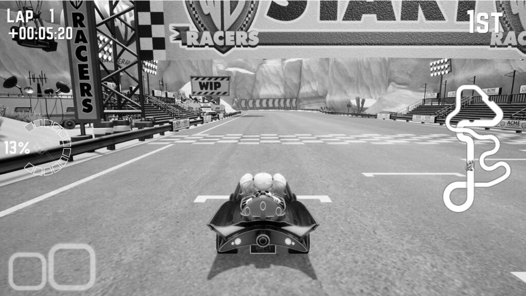 Cancelled WB Racers Leak Shows Batman, Scorpion and Gotham Leaked WB Racers gameplay image reportedly showing Batman driving through the cancelled crossover kart racer's Gotham