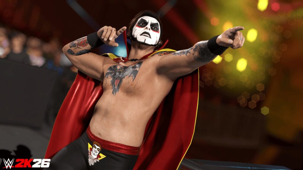 WWE 2K26 Ringside Pass Season 5 Adds Danhausen and More Official WWE 2K26 Season 5 screenshot showing Danhausen posing in the ring