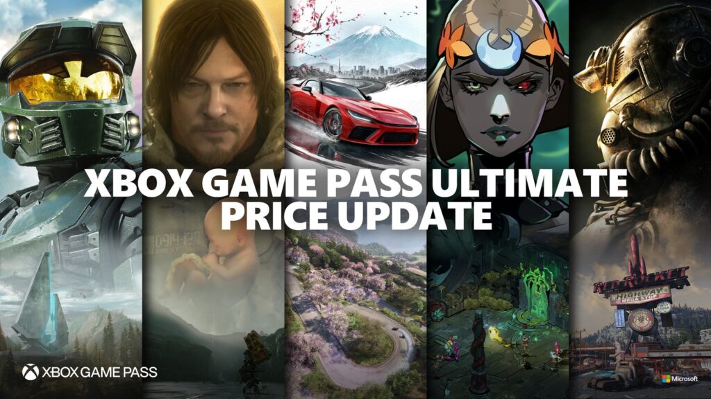 Windows Central Says 2027 Game Pass Leak Isn’t Current Microsoft Plan Official Xbox Game Pass Ultimate price update artwork featuring several major games in the service